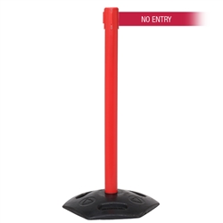 WeatherMaster 250 Xtra, Red, Barrier with 3" wide 11' NO ENTRY Belt