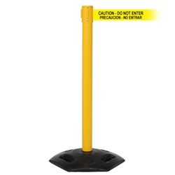 WeatherMaster 250 Xtra, Yellow, Barrier with 3" wide 11' PRECAUCION - NO ENTRAR Belt