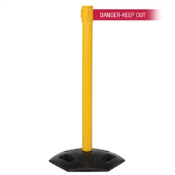 WeatherMaster 250 Xtra, Yellow, Barrier with 3" wide 11' DANGER-KEEP OUT - RED Belt