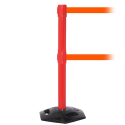 WeatherMaster 250 Twin, Red, Barrier with double 11' Fluorescent Orange Belt