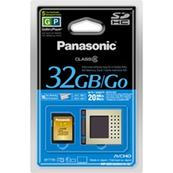 Panasonic 32GB SDHC CARD 45MB/s SPEED CLASS 10