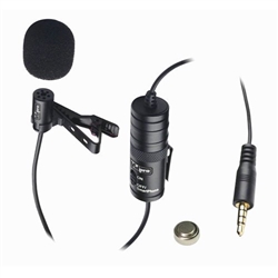 VidPro Wired Lavalier Microphone for Cameras  and Smartphones with 20' Cable