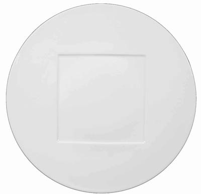 Hommage Dinner Plate - Square Center by Raynaud