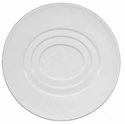 Hommage Dessert Plate - Oval Concentric Center by Raynaud