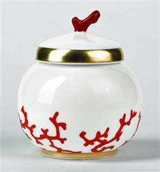 Cristobal Coral Sugar Bowl by Raynaud