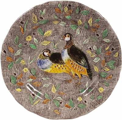 Rambouillet Partridge Dinner Plate by Gien France