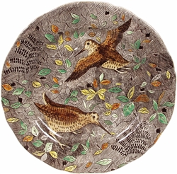 Rambouillet Woodcock Dinner Plate by Gien France