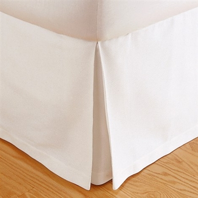 Tailored Pique Bed Skirt by Matouk