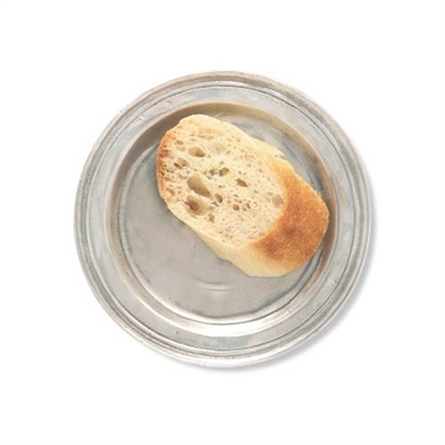 Narrow Rim Bread Plate by Match Pewter