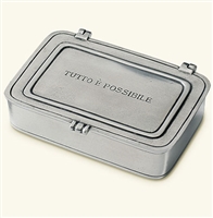 Large Tutto E Possible Lidded Box by Match Pewter