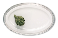 Convivio Large Oval Serving Platter by Match Pewter