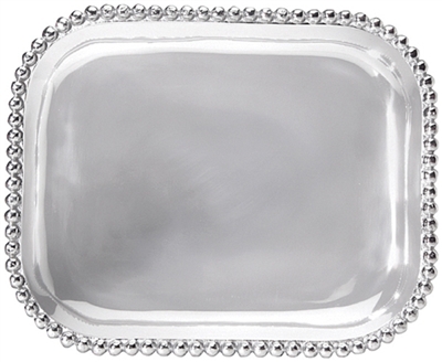 Pearled Rectangular Platter by Mariposa
