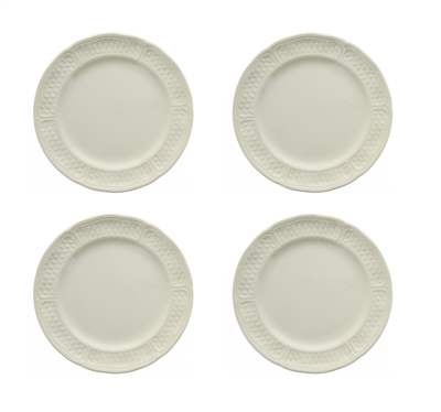 Pont Aux Choux White Canape Plate (Set of 4) by Gien France