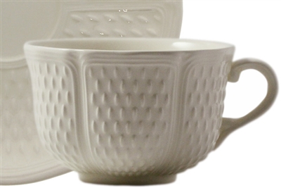 Pont Aux Choux White Breakfast Cup by Gien France