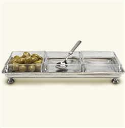 Crudite Footed Tray by Match Pewter