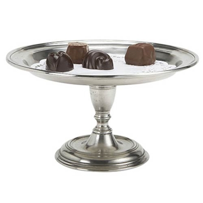 Pedestal Tray (Small) by Match Pewter