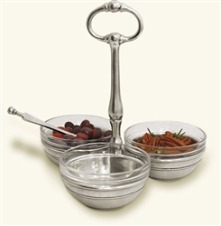 Condiment Trio by Match Pewter