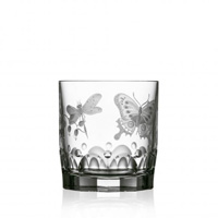 Varga Crystal - Springtime Clear Old Fashioned Glass