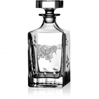 Varga Crystal - Springtime Clear Whiskey Decanter - 0.75 Liter
