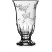 Varga Crystal - Springtime Clear Footed Vase - 10''