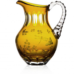 Varga Crystal - Springtime Amber Water Pitcher - 1.0 Liter