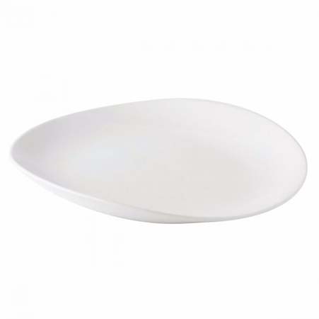 Barre Alabaster Dinner Plate by Simon Pearce