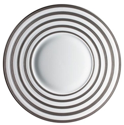 J.L. Coquet - Hemisphere Platinum Stripe Dinner Plate
