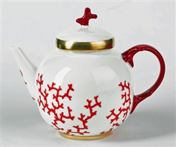 Cristobal Coral Teapot by Raynaud