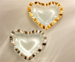 Ruffle Heart Bowl (8") by Annieglass