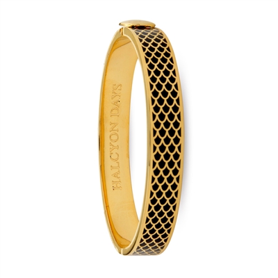 Salamander Black & Gold Bangle - Halcyon Days