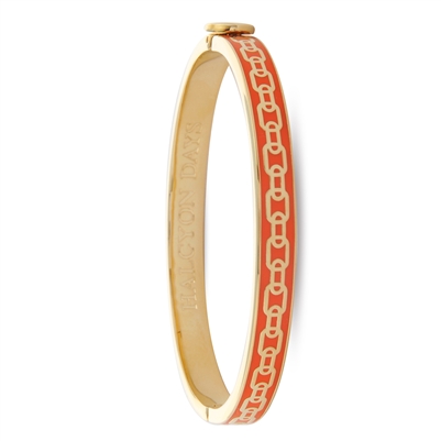 Skinny Chain Orange and Gold Bangle by Halcyon Days