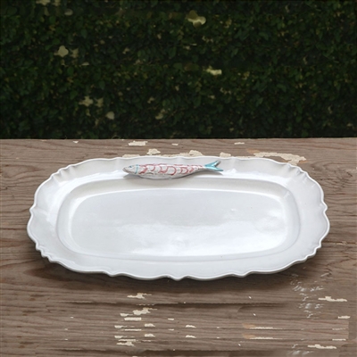 Ceramic Bahia Oval Platter by Beatriz Ball