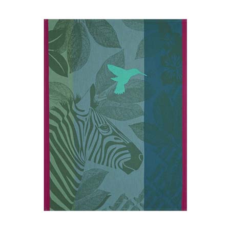 Zebra Tea Towel (Pair) by Le Jacquard Francais