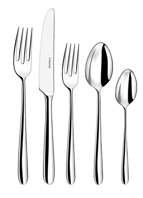 Couzon - Fusain Stainless Steel Five Piece Place Setting