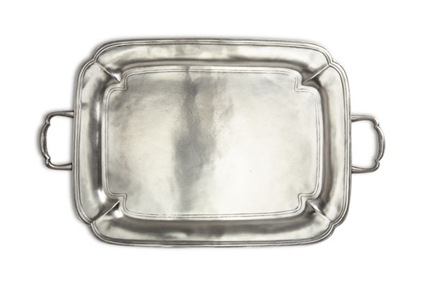 Match Pewter - Parma Rectangle Tray with Handles