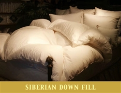 Siberian Down Winter-Light Diagon White Comforter by Down to Basics