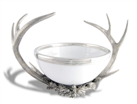 Pewter Antler 1/2 Rack Bowl by Vagabond House