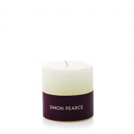 Ivory Pillar 3 x 3 Candle by Simon Pearce