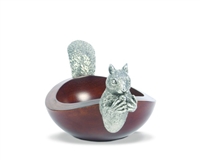 Mango & Pewter Squirrel Nut Bowl- Vagabond House