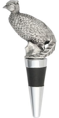 Pewter Pheasant Bottle Stopper by Vagabond House