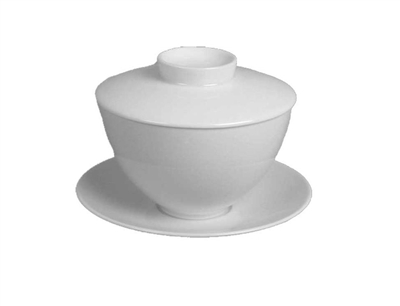J.L. Coquet - Hemisphere White Asian Tea Saucer