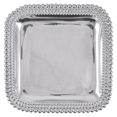 Triple Pearls Square Platter by Mariposa