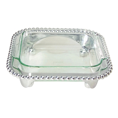 Pearled Squared Casserole Caddy with Pyrex by Mariposa