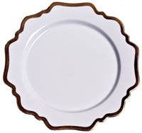 Antique White Dinner Plate by Anna Weatherley