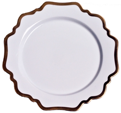 Antique White Dinner Plate by Anna Weatherley