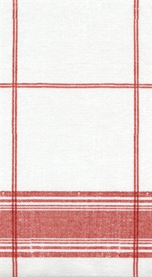 Red Belgian Linen Guest Towels by Caspari