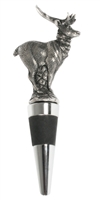 Pewter Elk Bottle Stopper by Vagabond House