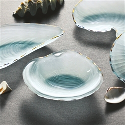 Annieglass - Ultramarine Clam Shell