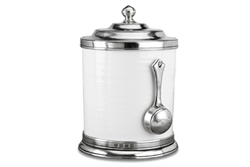 Convivio Caffe Canister with Scoop by Match Pewter