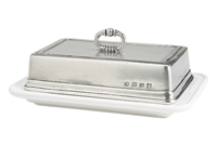 Convivio Double Butter Dish by Match Pewter